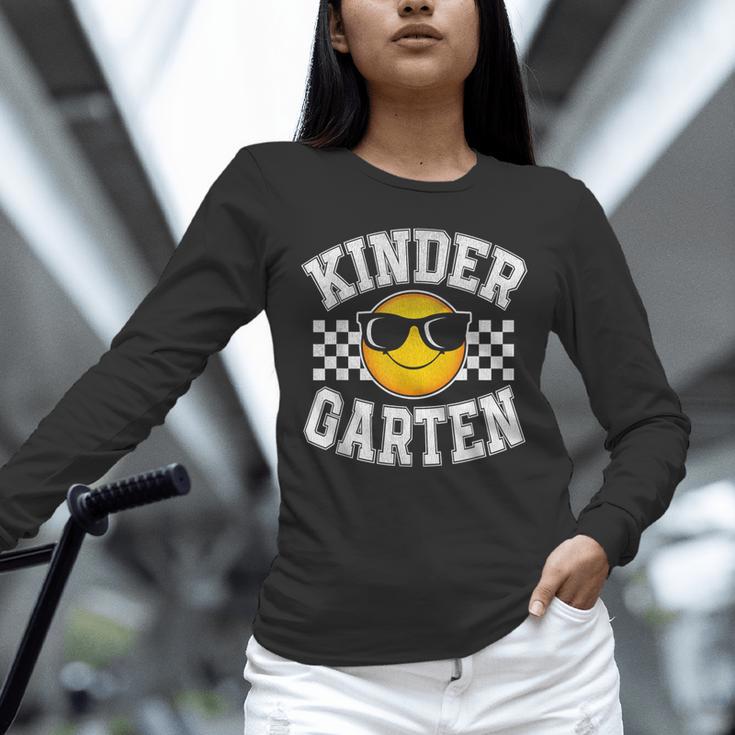 Kindergarten Teacher First Day Of Kinder Back To School Unisex Long Sleeve T-Shirt, novelty gifts, funny gifts Kindergarten Teacher First Day Of Kinder Back To School Unisex Long Sleeve T-Shirt, novelty gifts, funny gifts