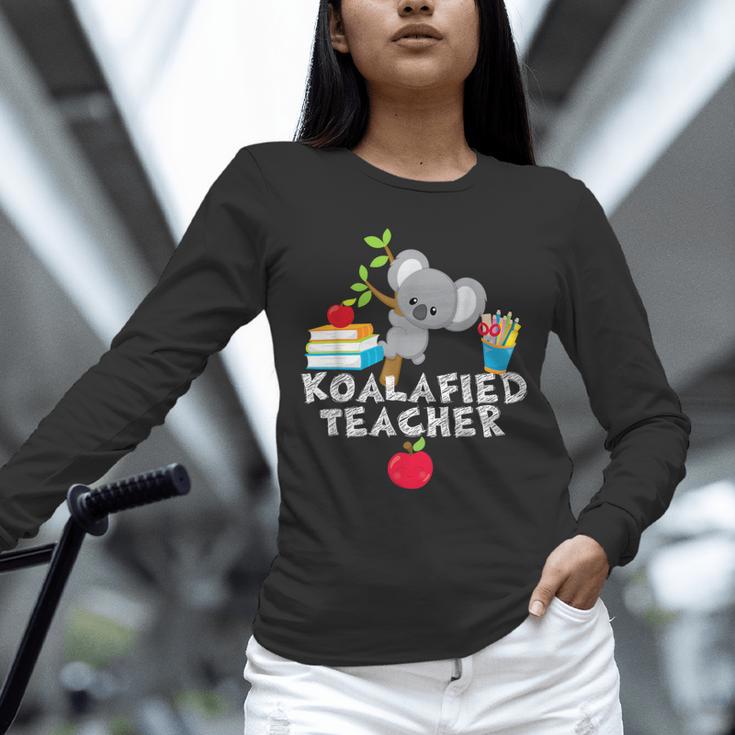 Koalafied Teacher Proud School Teacher Koala Cute T-Shirt Unisex Long Sleeve T-Shirt, novelty gifts, funny gifts