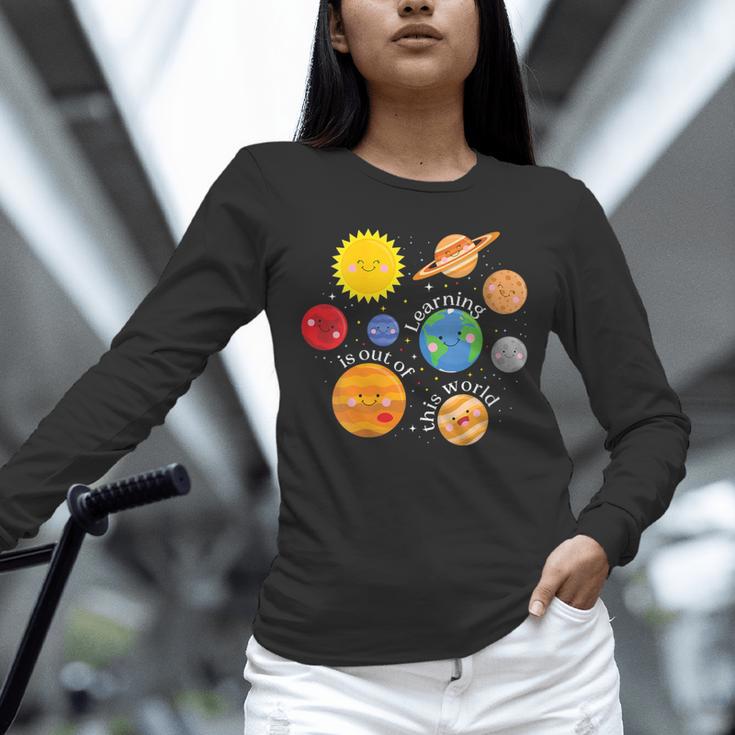 Learning Is Out Of This World Science Teacher Planets Unisex Long Sleeve T-Shirt, novelty gifts, funny gifts Learning Is Out Of This World Science Teacher Planets Unisex Long Sleeve T-Shirt, novelty gifts, funny gifts
