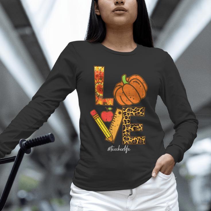 Leopard Pumpkin Love Teacher Life Thanksgiving Fall Women Unisex Long Sleeve T-Shirt, novelty gifts, funny gifts Leopard Pumpkin Love Teacher Life Thanksgiving Fall Women Unisex Long Sleeve T-Shirt, novelty gifts, funny gifts