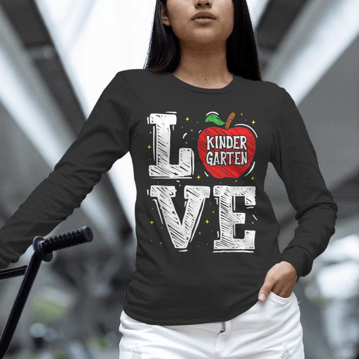 LOVE Kindergarten Teacher Student School Apple Unisex Long Sleeve T-Shirt, novelty gifts, funny gifts LOVE Kindergarten Teacher Student School Apple Unisex Long Sleeve T-Shirt, novelty gifts, funny gifts