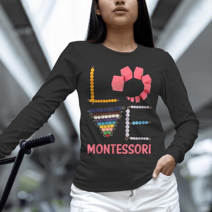 Love Montessori Education Math Teacher Unisex Long Sleeve T-Shirt, novelty gifts, funny gifts