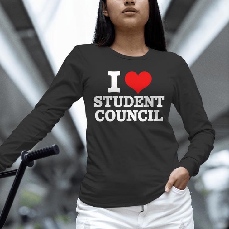 I Love Student Council Student Teacher Unisex Long Sleeve T-Shirt, novelty gifts, funny gifts I Love Student Council Student Teacher Unisex Long Sleeve T-Shirt, novelty gifts, funny gifts