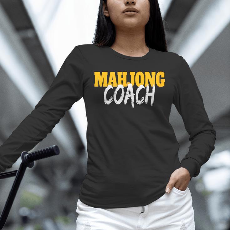 Mahjong Coach Coaching Trainer Teacher Unisex Long Sleeve T-Shirt, novelty gifts, funny gifts Mahjong Coach Coaching Trainer Teacher Unisex Long Sleeve T-Shirt, novelty gifts, funny gifts