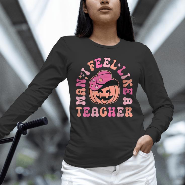 Man I Feel Like a Teacher Women Western Teacher Halloween Unisex Long Sleeve T-Shirt, novelty gifts, funny gifts Man I Feel Like a Teacher Women Western Teacher Halloween Unisex Long Sleeve T-Shirt, novelty gifts, funny gifts
