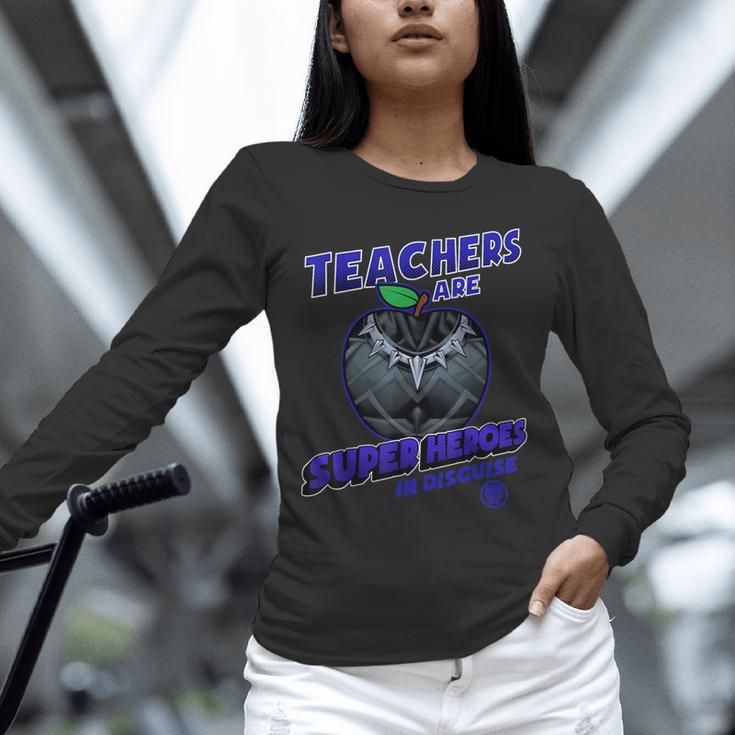 Marvel Teachers Are Super Heroes In Disguise Panther Unisex Long Sleeve T-Shirt, novelty gifts, funny gifts