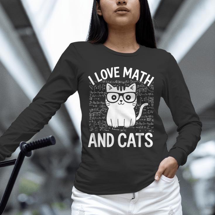 Math And Cats Apparel For Teachers Students Cat Lovers Unisex Long Sleeve T-Shirt, novelty gifts, funny gifts Math And Cats Apparel For Teachers Students Cat Lovers Unisex Long Sleeve T-Shirt, novelty gifts, funny gifts