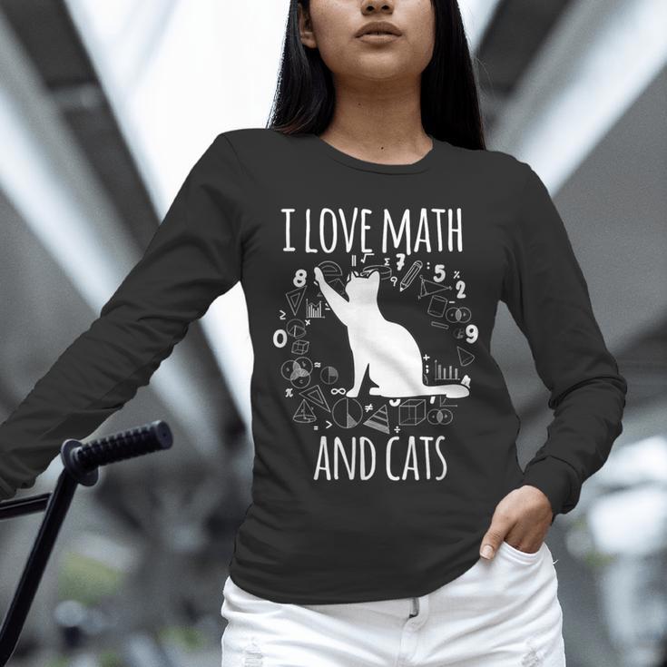 Math Nerd Math Teacher Cat Lover I Love Math And Cats Unisex Long Sleeve T-Shirt, novelty gifts, funny gifts Math Nerd Math Teacher Cat Lover I Love Math And Cats Unisex Long Sleeve T-Shirt, novelty gifts, funny gifts