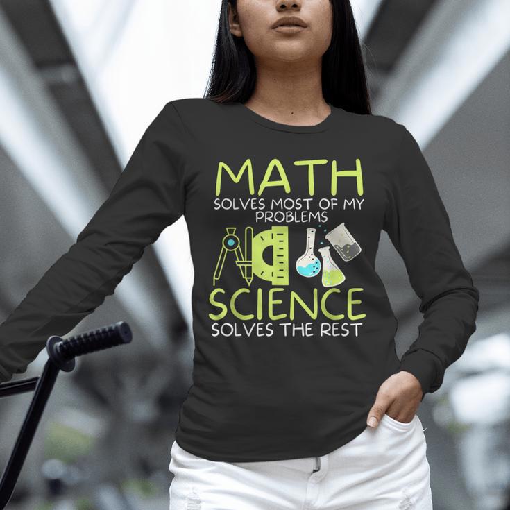 Math Solves Most Of My Problems Science Math Science Teacher Unisex Long Sleeve T-Shirt, novelty gifts, funny gifts Math Solves Most Of My Problems Science Math Science Teacher Unisex Long Sleeve T-Shirt, novelty gifts, funny gifts