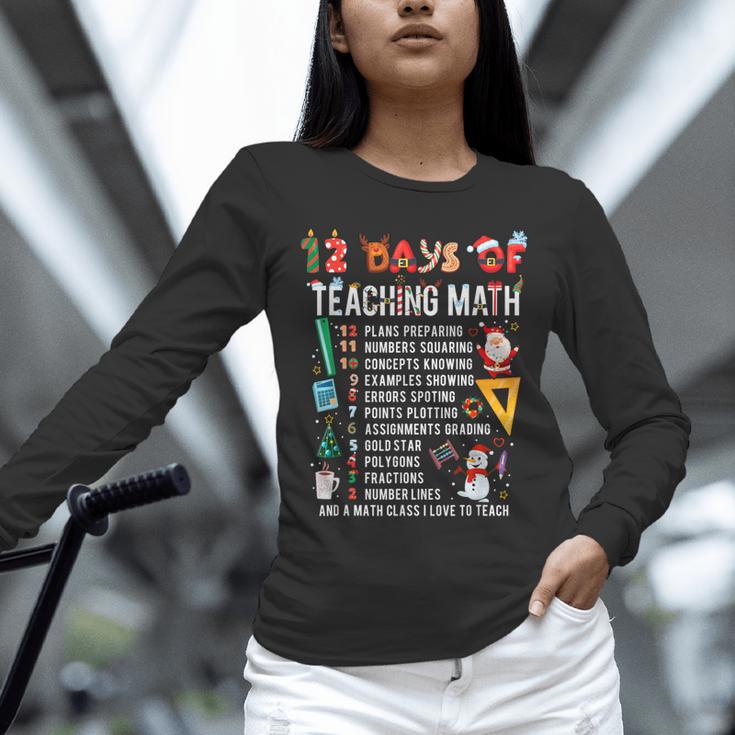 Math Teacher Christmas 12 Days Of Teaching Math Christmas Unisex Long Sleeve T-Shirt, novelty gifts, funny gifts Math Teacher Christmas 12 Days Of Teaching Math Christmas Unisex Long Sleeve T-Shirt, novelty gifts, funny gifts
