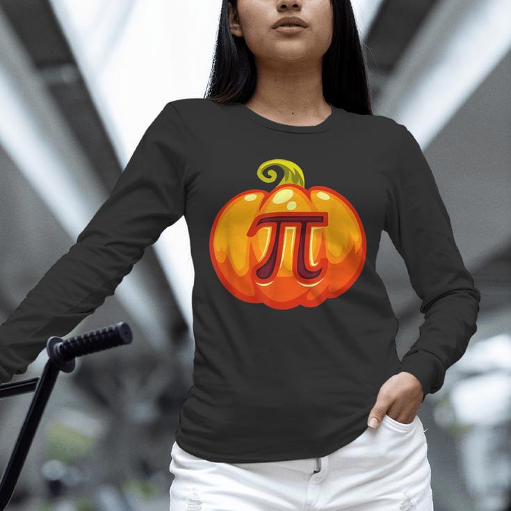 Math Teacher Halloween Costume Pumpkin Pi Pun Pie Men Unisex Long Sleeve T-Shirt, novelty gifts, funny gifts