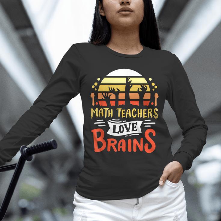 Math Teachers Love Brains Halloween Costume Zombie For Men Women Unisex Long Sleeve T-Shirt, novelty gifts, funny gifts Math Teachers Love Brains Halloween Costume Zombie For Men Women Unisex Long Sleeve T-Shirt, novelty gifts, funny gifts