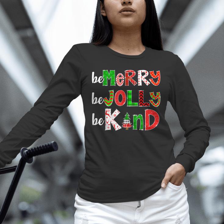 Be Merry Be Jolly Be Kind Merry Christmas Teacher Xmas Pjs Unisex Long Sleeve T-Shirt, novelty gifts, funny gifts Be Merry Be Jolly Be Kind Merry Christmas Teacher Xmas Pjs Unisex Long Sleeve T-Shirt, novelty gifts, funny gifts