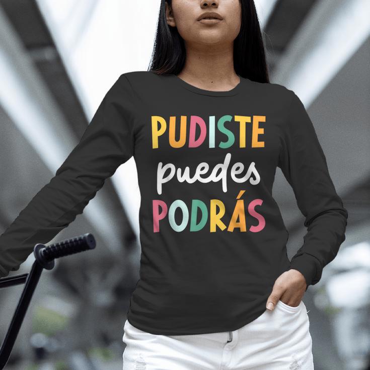 Multilingual Hispanic Heritage Spanish Teacher Maestra Unisex Long Sleeve T-Shirt, novelty gifts, funny gifts Multilingual Hispanic Heritage Spanish Teacher Maestra Unisex Long Sleeve T-Shirt, novelty gifts, funny gifts