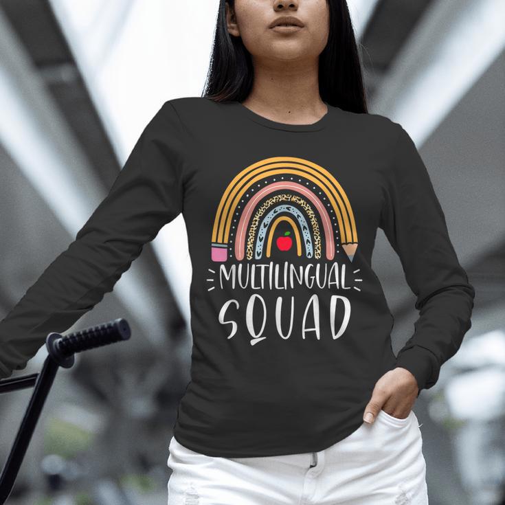 Multilingual Squad Multilingual Teacher Appreciation Kids Unisex Long Sleeve T-Shirt, novelty gifts, funny gifts Multilingual Squad Multilingual Teacher Appreciation Kids Unisex Long Sleeve T-Shirt, novelty gifts, funny gifts