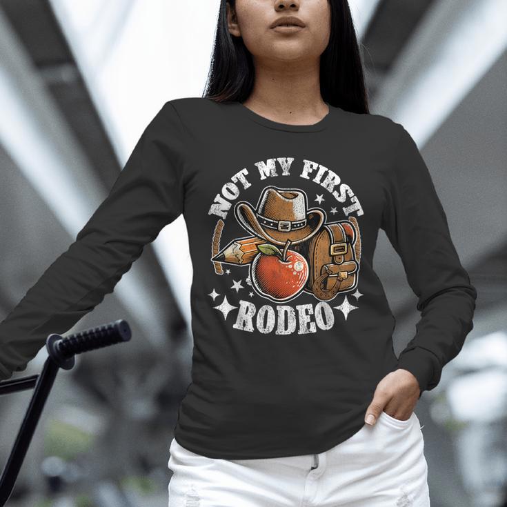 Not My First Rodeo Back To School Teacher Unisex Long Sleeve T-Shirt, novelty gifts, funny gifts Not My First Rodeo Back To School Teacher Unisex Long Sleeve T-Shirt, novelty gifts, funny gifts