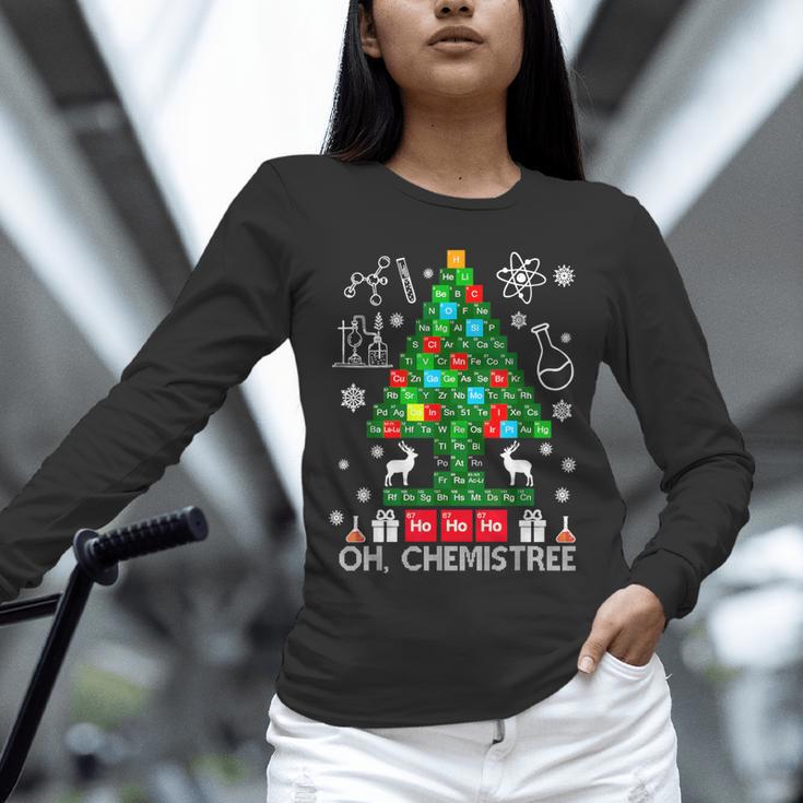 Oh Chemistree Scientist Chemical Christmas Xmas Teacher Unisex Long Sleeve T-Shirt, novelty gifts, funny gifts
