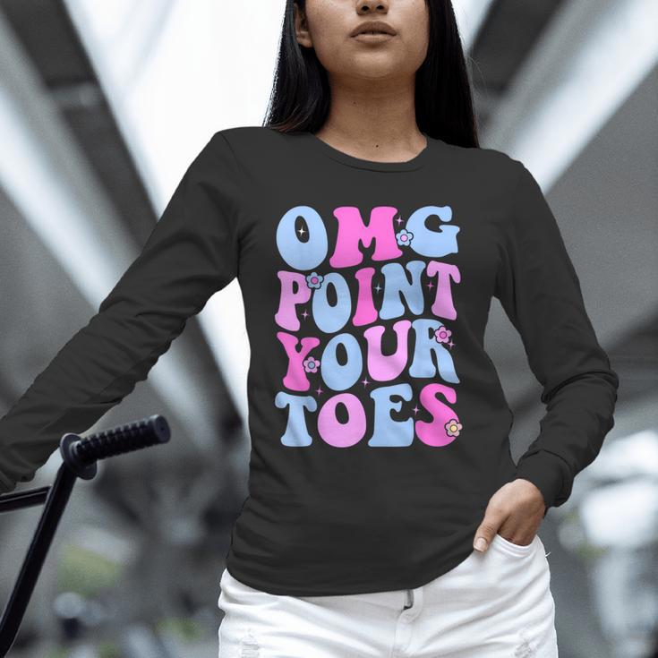 OMG Point Your Toes Dancing Teacher Tap Dancer Dance For Men Women Kids Unisex Long Sleeve T-Shirt, novelty gifts, funny gifts OMG Point Your Toes Dancing Teacher Tap Dancer Dance For Men Women Kids Unisex Long Sleeve T-Shirt, novelty gifts, funny gifts