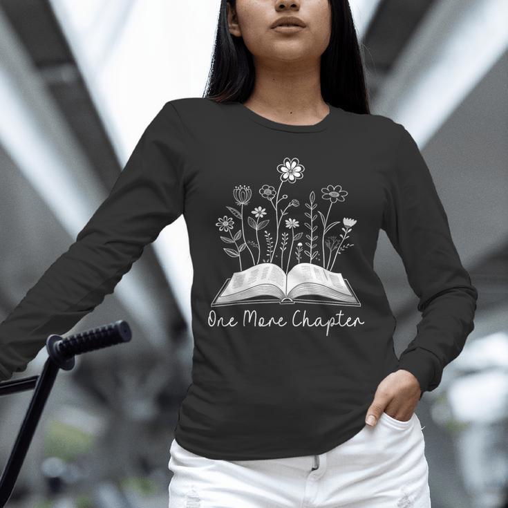 One-More Chapter Wildflower Reading Teacher Library Bookish Unisex Long Sleeve T-Shirt, novelty gifts, funny gifts One-More Chapter Wildflower Reading Teacher Library Bookish Unisex Long Sleeve T-Shirt, novelty gifts, funny gifts