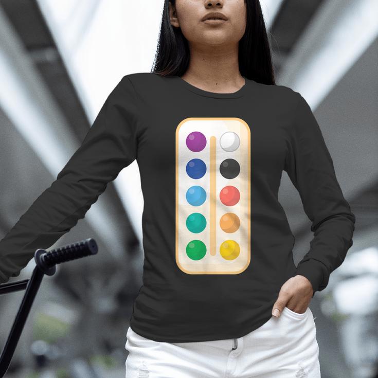 Paint Palette ArtSet Halloween Costume For Teachers Students For Men Women Kids Unisex Long Sleeve T-Shirt, novelty gifts, funny gifts