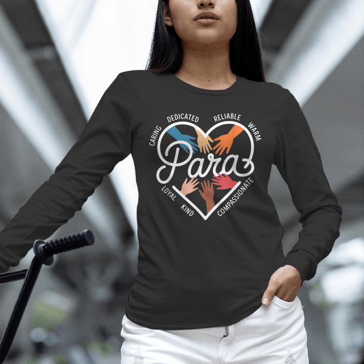 Para Heart Paraprofessional Teacher Paraeducator Unisex Long Sleeve T-Shirt, novelty gifts, funny gifts Para Heart Paraprofessional Teacher Paraeducator Unisex Long Sleeve T-Shirt, novelty gifts, funny gifts