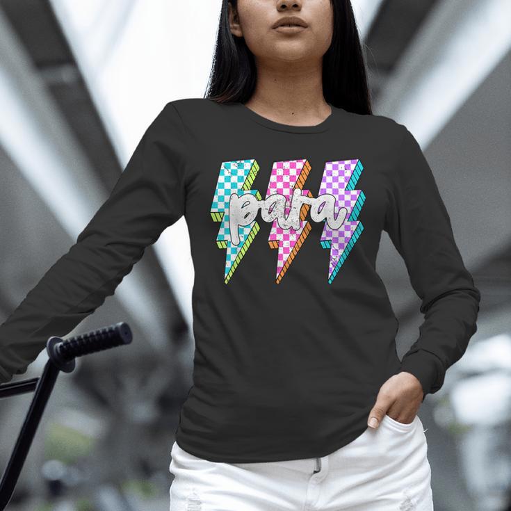 Para Squad Paraprofessional Teacher Lightning Bolt Unisex Long Sleeve T-Shirt, novelty gifts, funny gifts Para Squad Paraprofessional Teacher Lightning Bolt Unisex Long Sleeve T-Shirt, novelty gifts, funny gifts