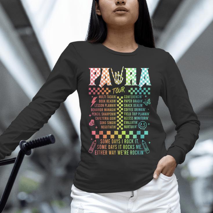 Para Tour Paraprofessional Squad Rock Teacher Back To School Unisex Long Sleeve T-Shirt, novelty gifts, funny gifts Para Tour Paraprofessional Squad Rock Teacher Back To School Unisex Long Sleeve T-Shirt, novelty gifts, funny gifts