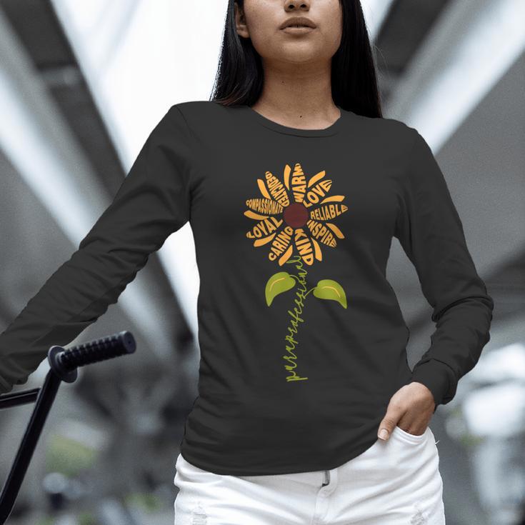 Paraprofessional Para Sunflower Teacher Back To School Unisex Long Sleeve T-Shirt, novelty gifts, funny gifts