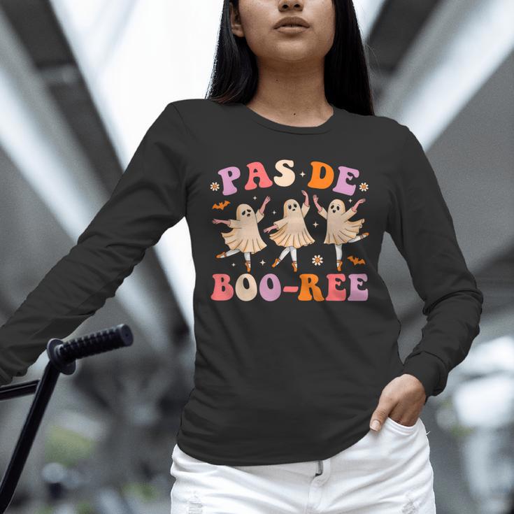 Pas De BOO-Rée Ballet Ghost Dancer Dance Teacher Halloween Unisex Long Sleeve T-Shirt, novelty gifts, funny gifts
