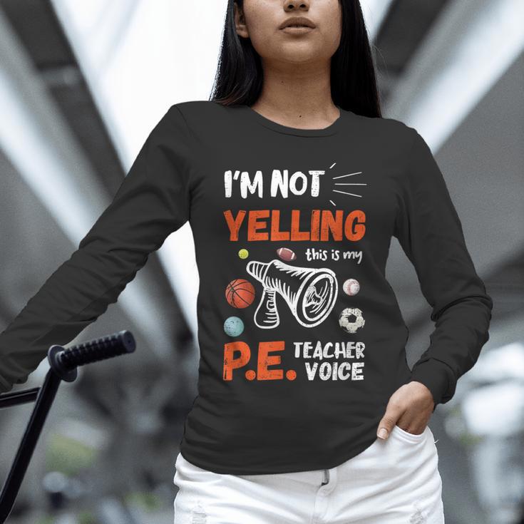 PE Teacher Voice PE Teacher School Fitness Class Unisex Long Sleeve T-Shirt, novelty gifts, funny gifts PE Teacher Voice PE Teacher School Fitness Class Unisex Long Sleeve T-Shirt, novelty gifts, funny gifts