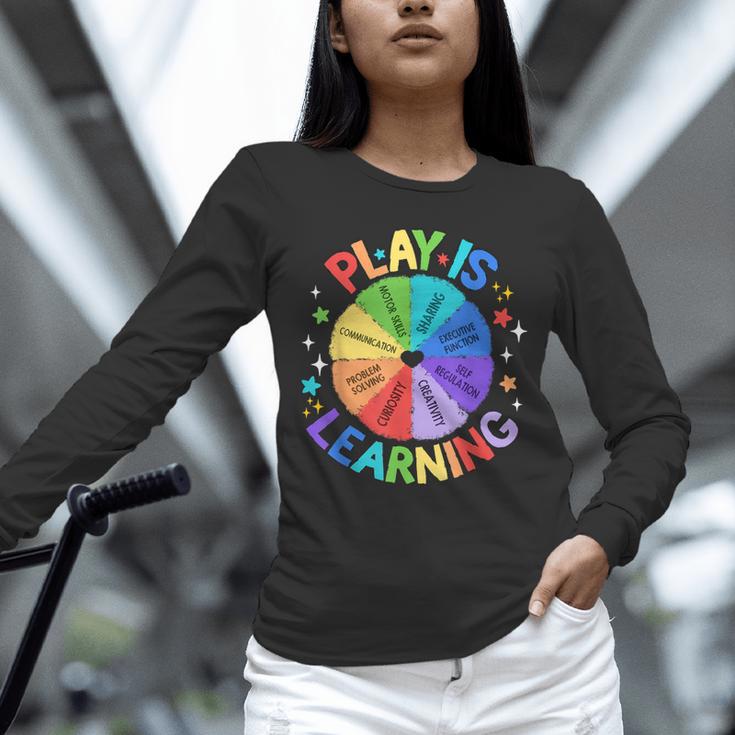 Play Is Learning Teacher Kindergarten For Men Women Kids Unisex Long Sleeve T-Shirt, novelty gifts, funny gifts Play Is Learning Teacher Kindergarten For Men Women Kids Unisex Long Sleeve T-Shirt, novelty gifts, funny gifts