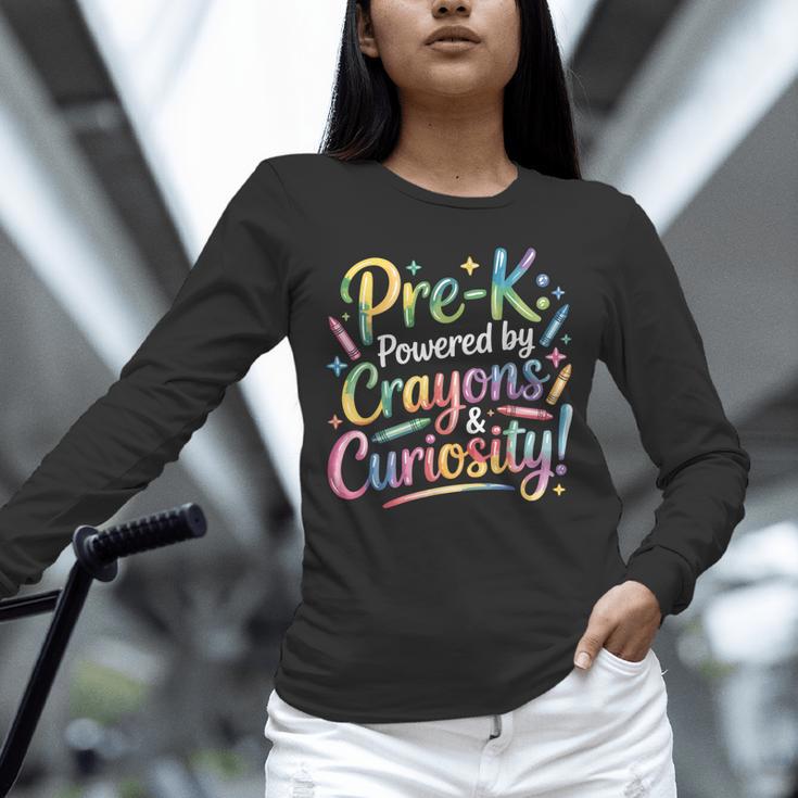 Pre-K Crayons & Curiosity Preschool Teachers Life Tie Dye Unisex Long Sleeve T-Shirt, novelty gifts, funny gifts Pre-K Crayons & Curiosity Preschool Teachers Life Tie Dye Unisex Long Sleeve T-Shirt, novelty gifts, funny gifts