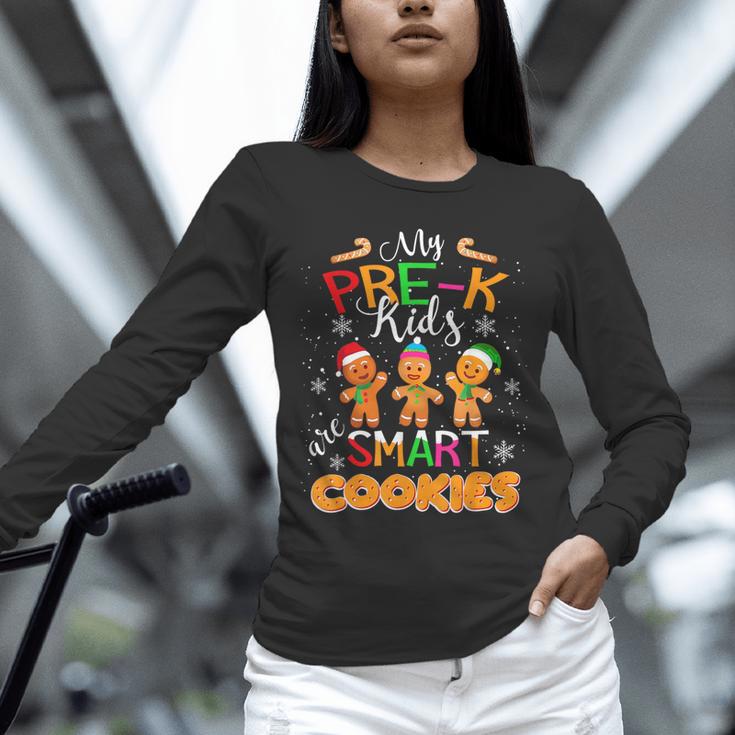 My Pre-K Kids Are Smart Cookies Christmas Teacher Unisex Long Sleeve T-Shirt, novelty gifts, funny gifts My Pre-K Kids Are Smart Cookies Christmas Teacher Unisex Long Sleeve T-Shirt, novelty gifts, funny gifts