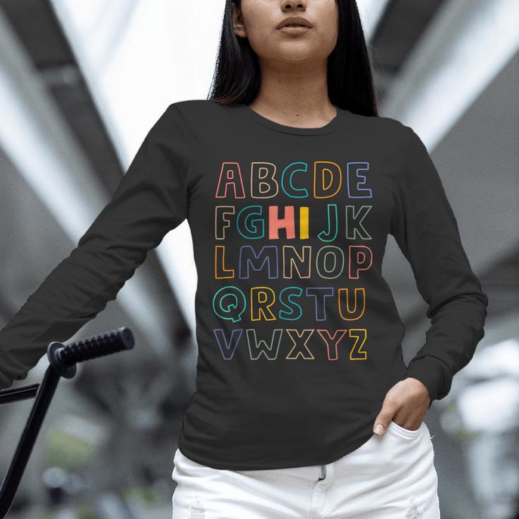 Pre K Kindergarten Hi Alphabet Back To School Teachers Men Women Girls Kids Unisex Long Sleeve T-Shirt, novelty gifts, funny gifts