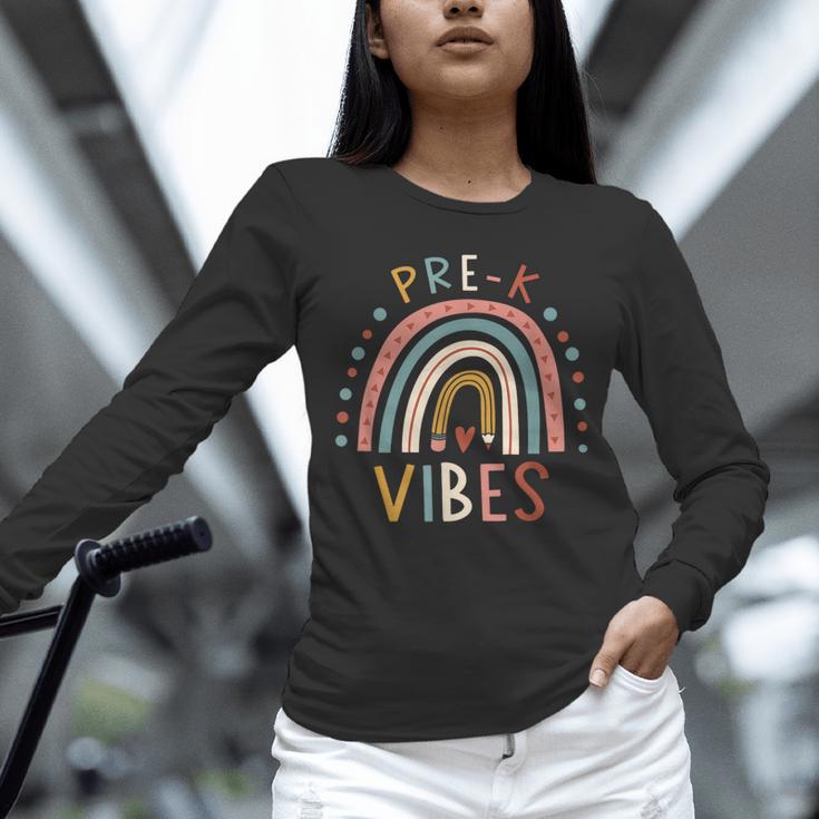 Pre K Vibes Back To School Student Teacher Unisex Long Sleeve T-Shirt, novelty gifts, funny gifts Pre K Vibes Back To School Student Teacher Unisex Long Sleeve T-Shirt, novelty gifts, funny gifts