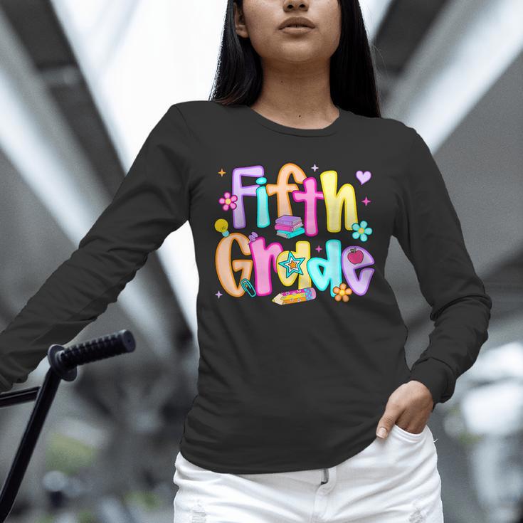 Preppy Fifth Grade Back To School 5th Grade Teacher Girl Boy Unisex Long Sleeve T-Shirt, novelty gifts, funny gifts Preppy Fifth Grade Back To School 5th Grade Teacher Girl Boy Unisex Long Sleeve T-Shirt, novelty gifts, funny gifts