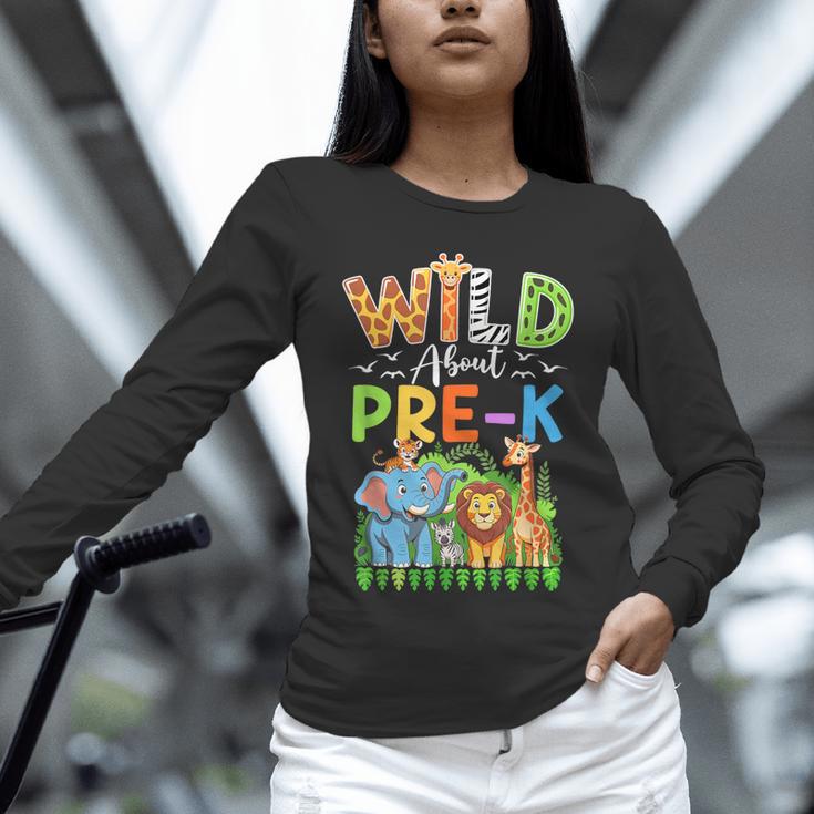Preschool Teacher Kids Back To School Wild About Pre-K Unisex Long Sleeve T-Shirt, novelty gifts, funny gifts Preschool Teacher Kids Back To School Wild About Pre-K Unisex Long Sleeve T-Shirt, novelty gifts, funny gifts