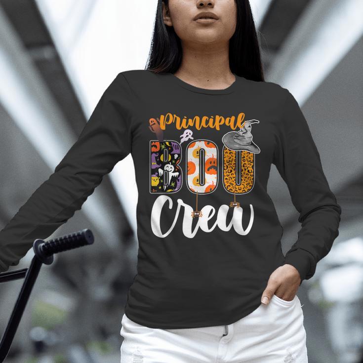 Principal Boo Crew Ghost Halloween Teachers School Matching Unisex Long Sleeve T-Shirt, novelty gifts, funny gifts