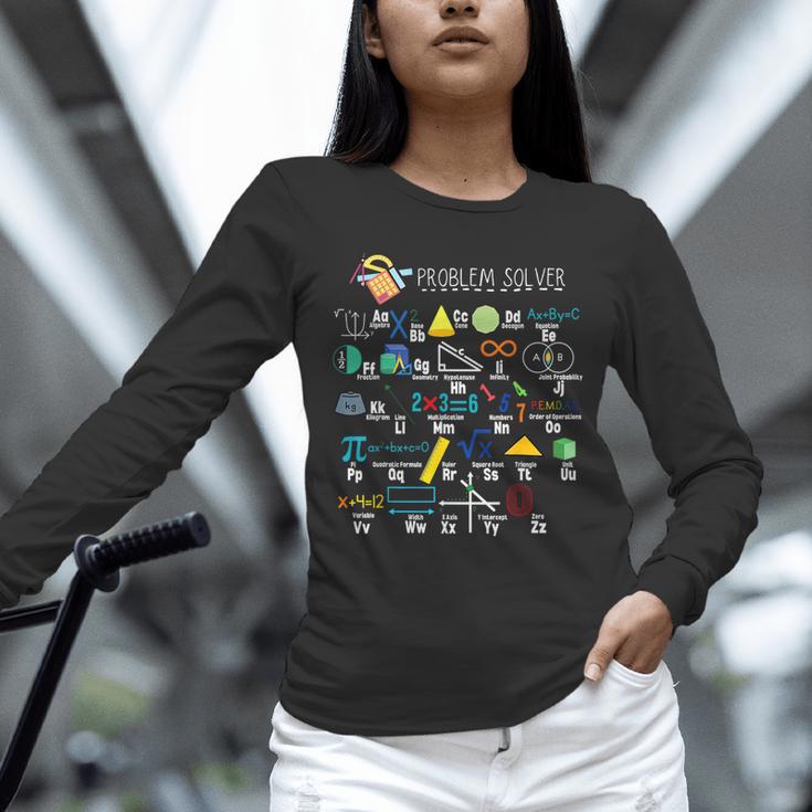 Problem Solver Math Alphabet ABC Teacher Students Unisex Long Sleeve T-Shirt, novelty gifts, funny gifts