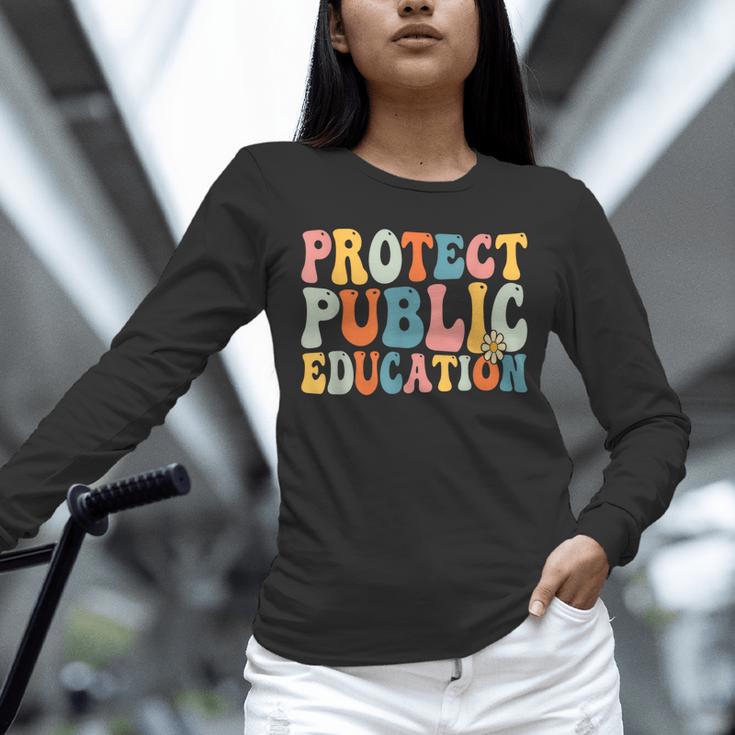 Protect Public Education Public Teacher School Unisex Long Sleeve T-Shirt, novelty gifts, funny gifts Protect Public Education Public Teacher School Unisex Long Sleeve T-Shirt, novelty gifts, funny gifts