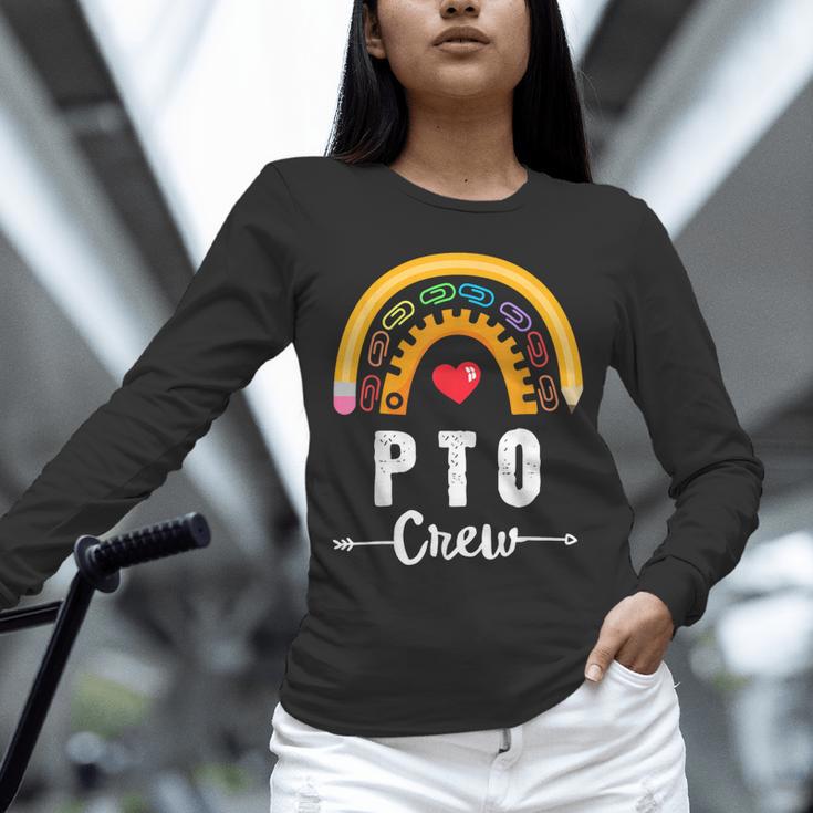 PTO Crew Parent School Volunteer Board Mom Parent Teacher Unisex Long Sleeve T-Shirt, novelty gifts, funny gifts PTO Crew Parent School Volunteer Board Mom Parent Teacher Unisex Long Sleeve T-Shirt, novelty gifts, funny gifts