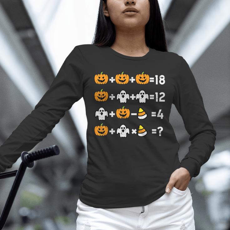 Pumpkin Ghost Equation Math Teacher Halloween Costume Unisex Long Sleeve T-Shirt, novelty gifts, funny gifts Pumpkin Ghost Equation Math Teacher Halloween Costume Unisex Long Sleeve T-Shirt, novelty gifts, funny gifts