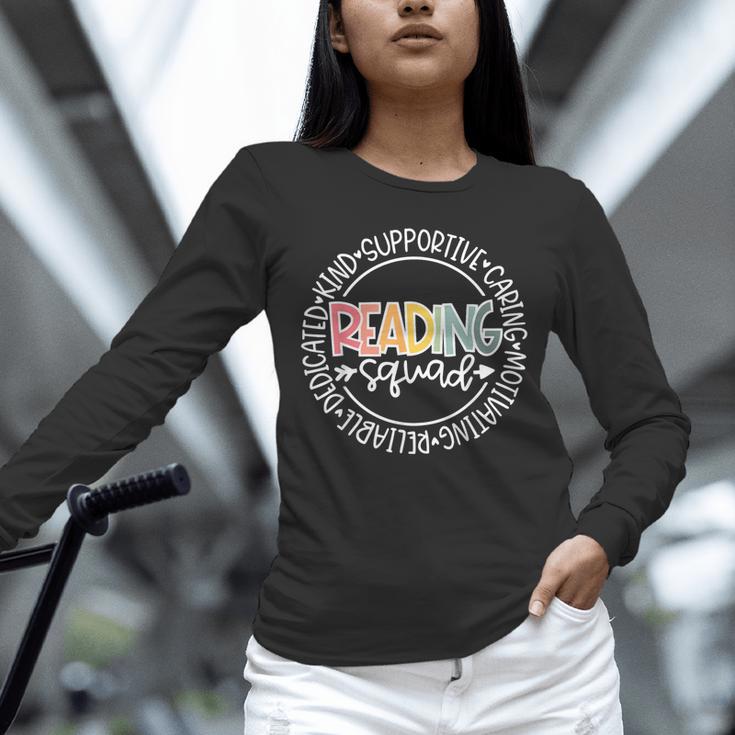 Reading Squad Teacher Reader Librarian Interventionist Team Unisex Long Sleeve T-Shirt, novelty gifts, funny gifts Reading Squad Teacher Reader Librarian Interventionist Team Unisex Long Sleeve T-Shirt, novelty gifts, funny gifts