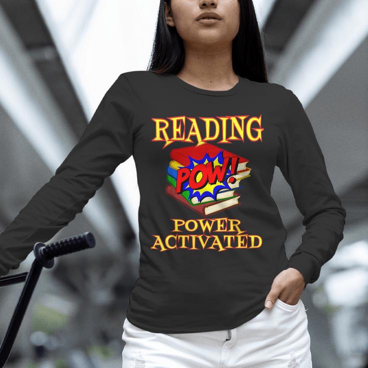 Reading Super Power Activated Superhero Teacher Or Student Men Women Girls Kids Unisex Long Sleeve T-Shirt, novelty gifts, funny gifts