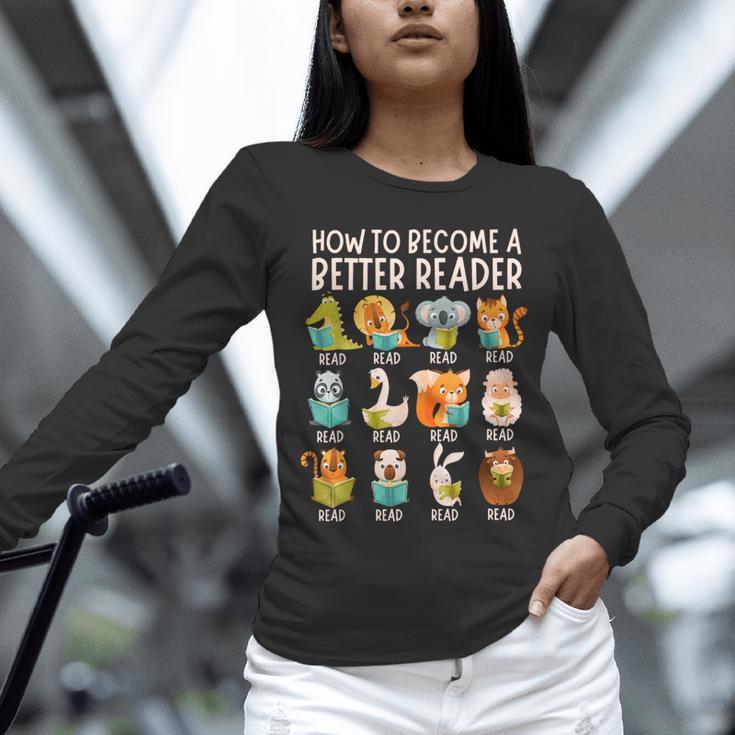 Reading Teacher How To Become a Better Reader Book Lover Fun Unisex Long Sleeve T-Shirt, novelty gifts, funny gifts Reading Teacher How To Become a Better Reader Book Lover Fun Unisex Long Sleeve T-Shirt, novelty gifts, funny gifts