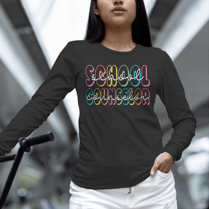 Retro School Counselor Counseling Teacher Appreciation Unisex Long Sleeve T-Shirt, novelty gifts, funny gifts Retro School Counselor Counseling Teacher Appreciation Unisex Long Sleeve T-Shirt, novelty gifts, funny gifts