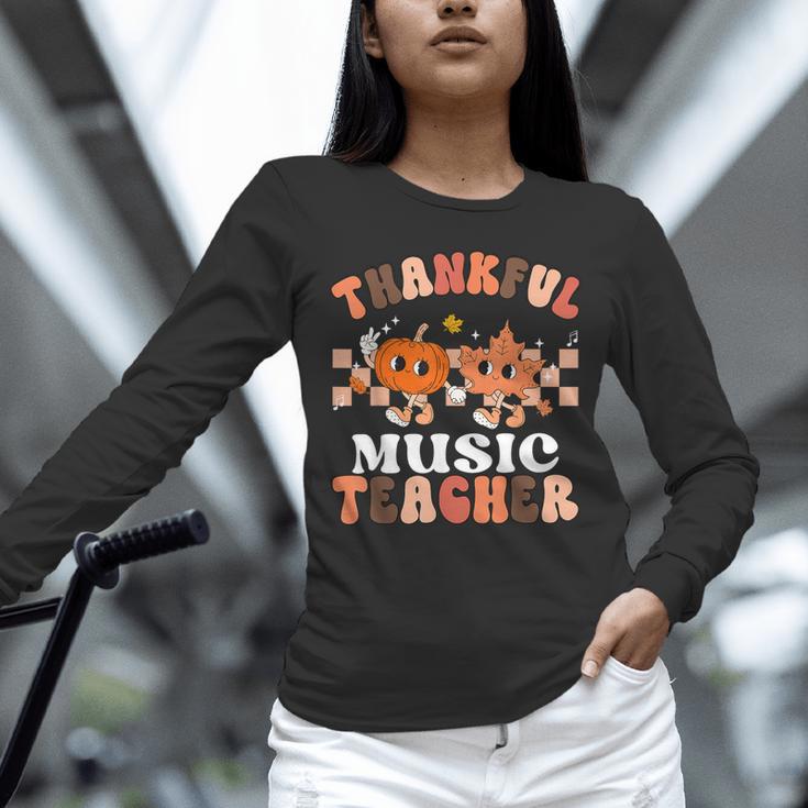 Retro Thankful Music Teacher Pumpkin Fall Thanksgiving Unisex Long Sleeve T-Shirt, novelty gifts, funny gifts Retro Thankful Music Teacher Pumpkin Fall Thanksgiving Unisex Long Sleeve T-Shirt, novelty gifts, funny gifts