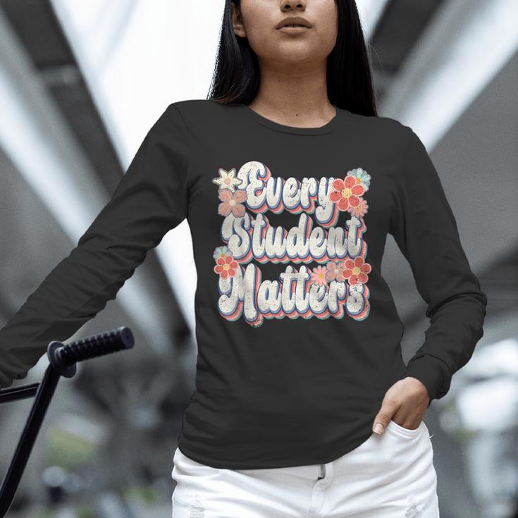 Retro Vintage Every Student Matters Teacher Paraprofessional Unisex Long Sleeve T-Shirt, novelty gifts, funny gifts Retro Vintage Every Student Matters Teacher Paraprofessional Unisex Long Sleeve T-Shirt, novelty gifts, funny gifts