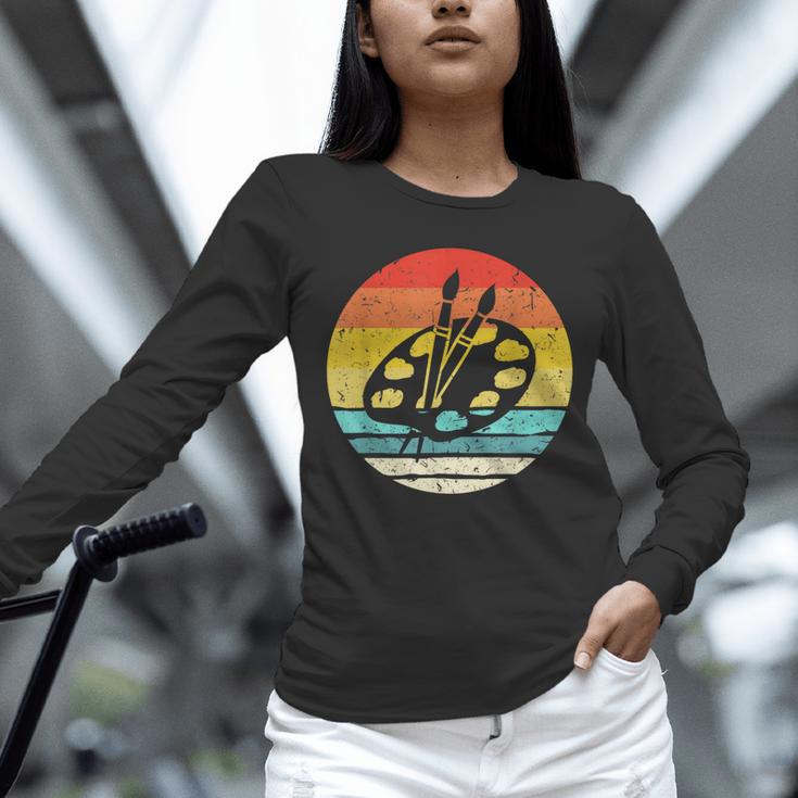 Retro Vintage Paint Palette Costume Artist Art Teacher Men Women Unisex Long Sleeve T-Shirt, novelty gifts, funny gifts Retro Vintage Paint Palette Costume Artist Art Teacher Men Women Unisex Long Sleeve T-Shirt, novelty gifts, funny gifts