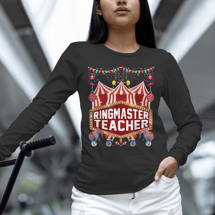 Ringmaster Teacher Costume – Carnival Birthday Style Unisex Long Sleeve T-Shirt, novelty gifts, funny gifts Ringmaster Teacher Costume – Carnival Birthday Style Unisex Long Sleeve T-Shirt, novelty gifts, funny gifts